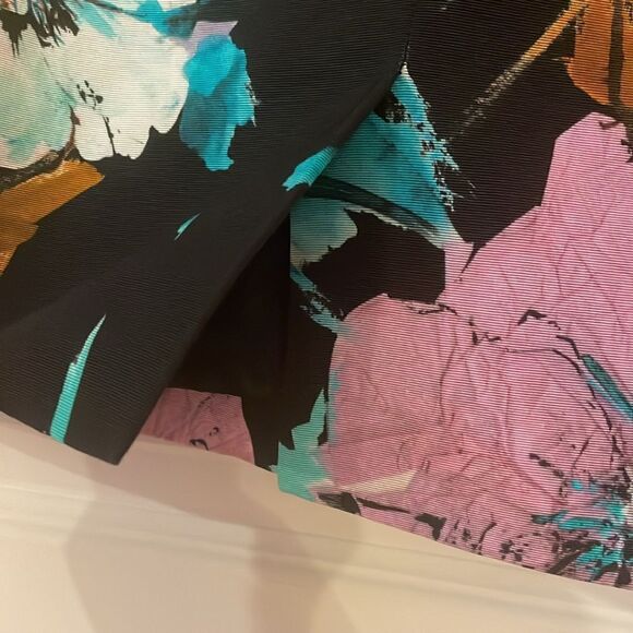 Milly Black Floral Pencil Skirt - Picture 6 of 7